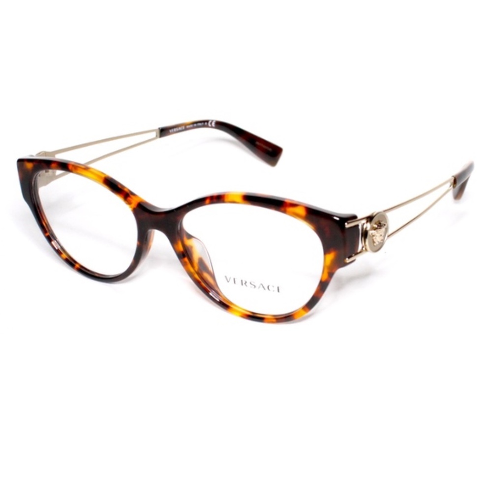 Versace Eyewear 3254 5148 54.16 140 Tortoise Brown Gold Women's Frames Comes wit